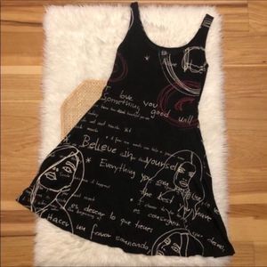 Desigual Say Something Nice Skater Dress